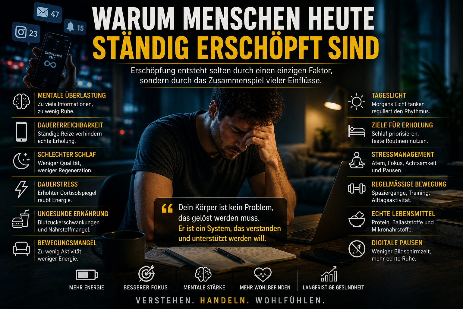 Warum Menschen heute ständig erschöpft sind