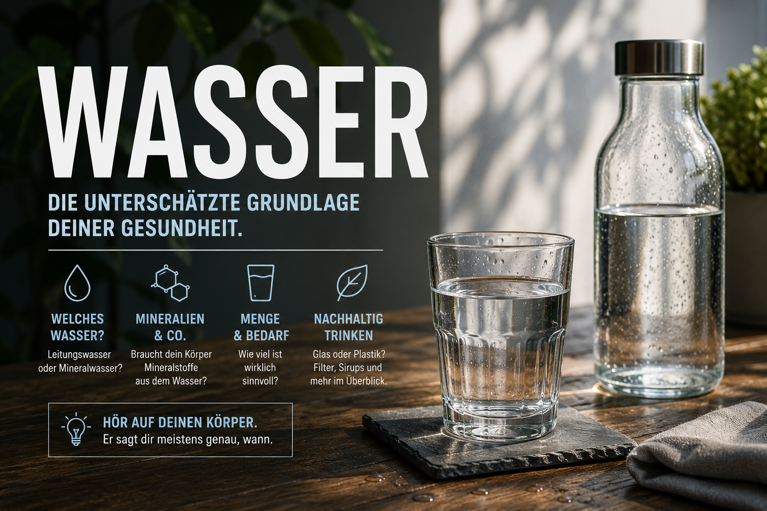 Wasser erklärt – welches Wasser ist wirklich sinnvoll?