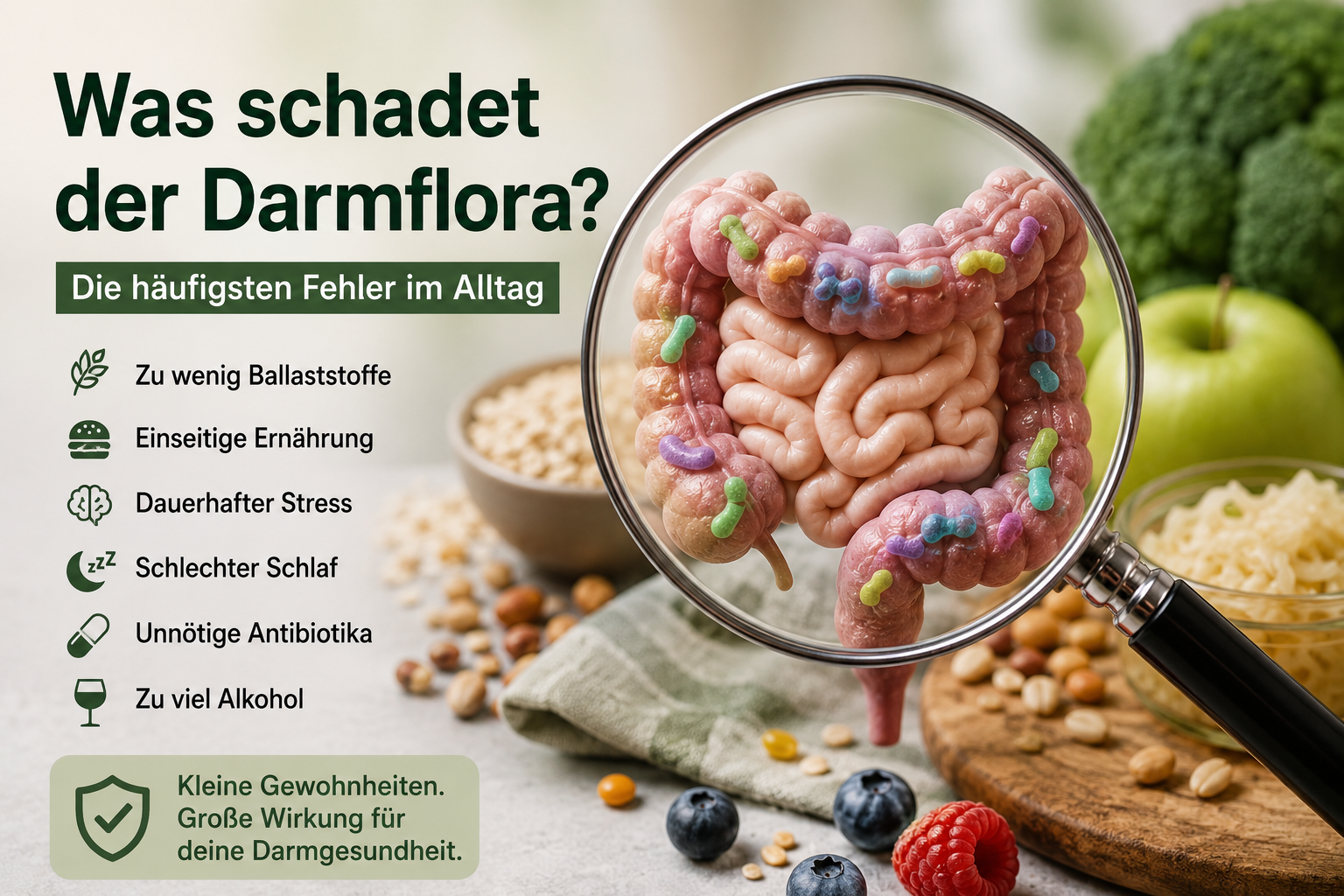 Was schadet der Darmflora? – die häufigsten Fehler im Alltag