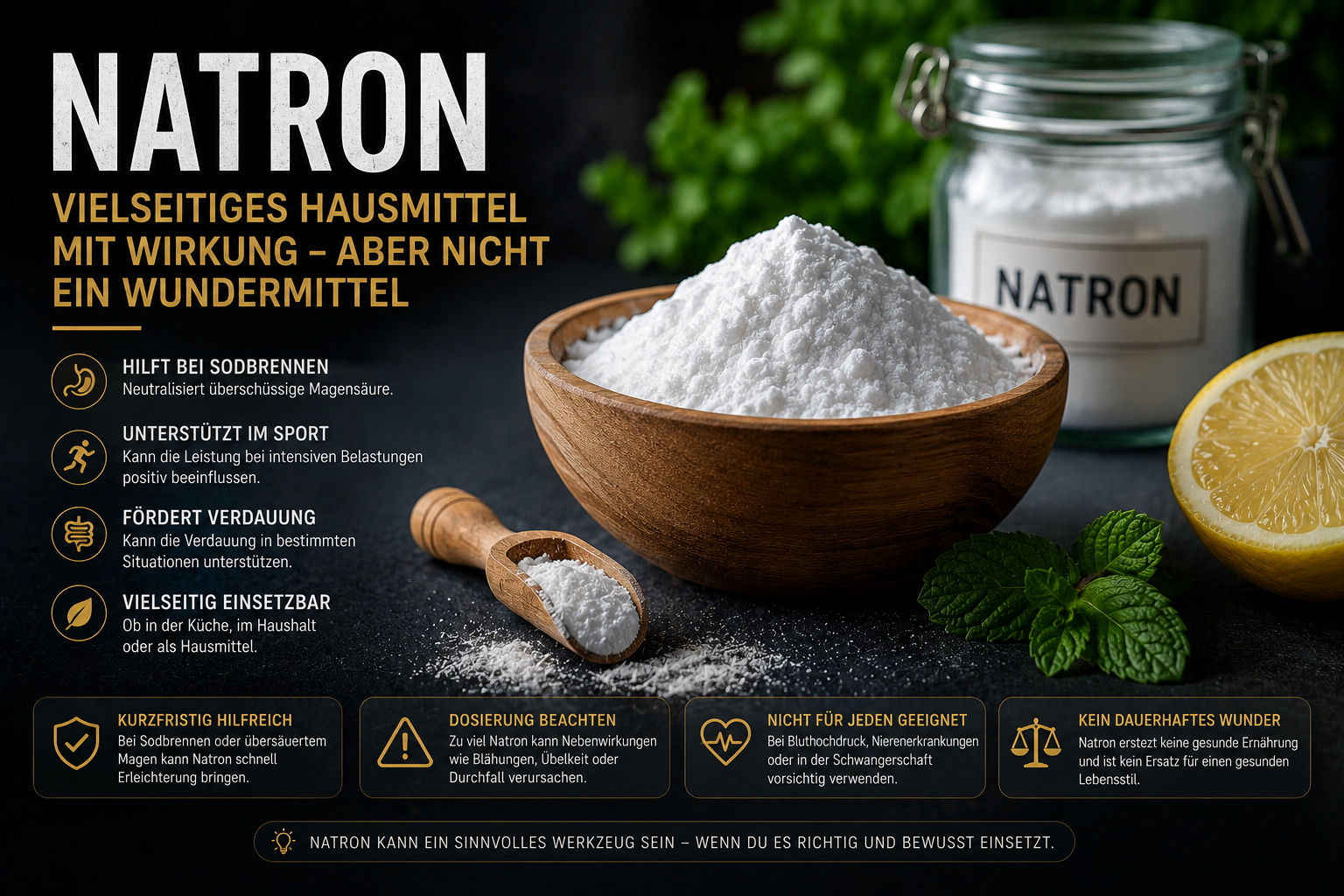 Natron erklärt – Hausmittel, Gesundheitshelfer oder überschätzter Hype?