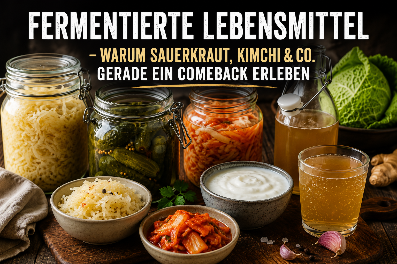 Fermentierte Lebensmittel – warum Sauerkraut, Kimchi & Co. gerade ein Comeback erleben